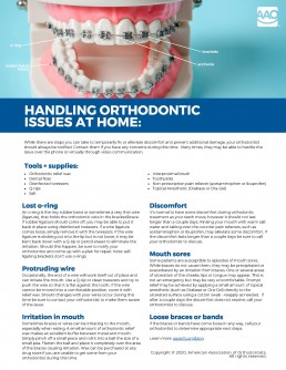 How to Handle Orthodontic Issues at Home